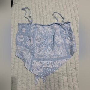 Wild Fable Blue Paisley Tank Top